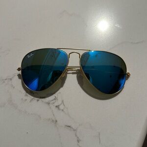 Blue Lenses Ray-Ban Aviators
